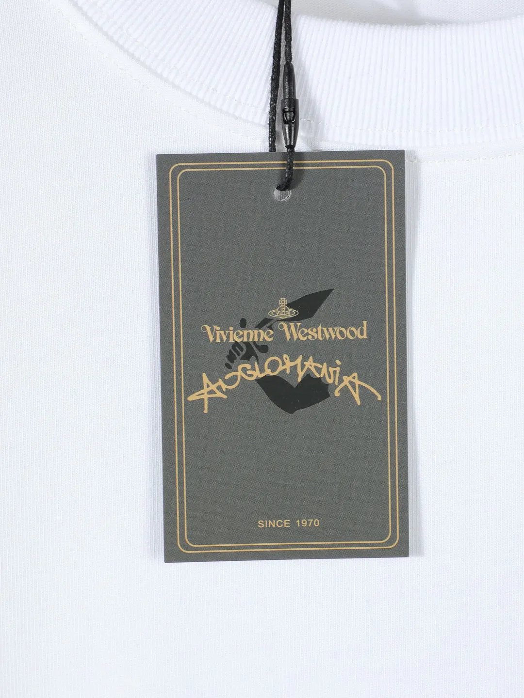 【 Quality】 Vivienne westwood T Black White 2 Size：S-XL